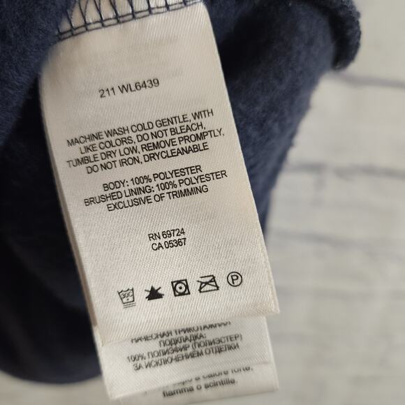 Columbia Fleece Jacket Full Zip Blue Men's Size 3X Outerwear Relaxed - Picture 5 of 5